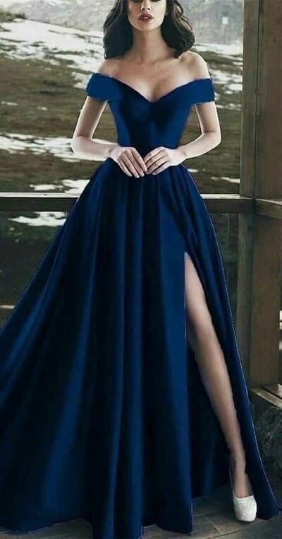 Royal Blue Mother of Bride/ Groom Dress Simple Evening Formal Gowns Prom Dress