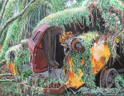 Mossquatch (Front view), By N.E.Thompson, Art Print