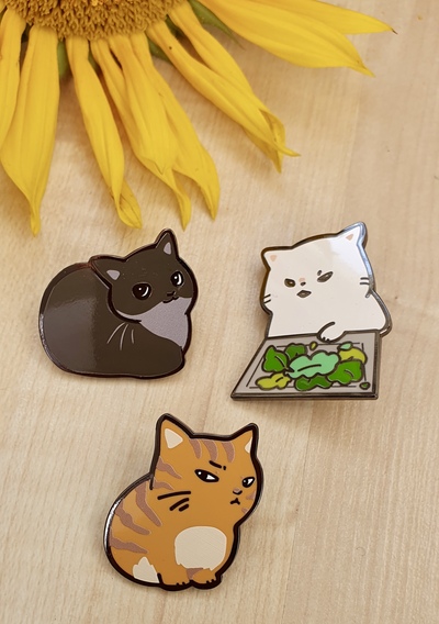 (Choose yourself) Meme Cat enamel pins