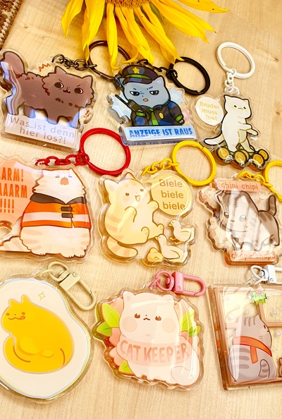 Cat Meme Acrylic Charms