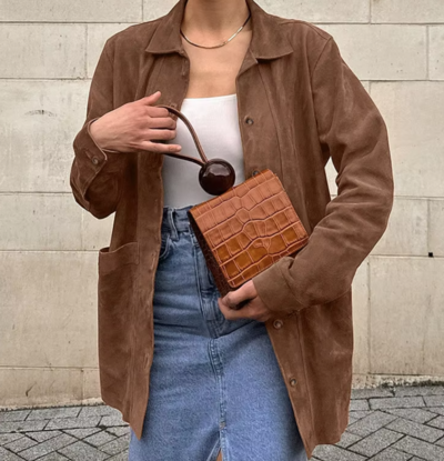 VINTAGE SUEDE BOMBER JACKET