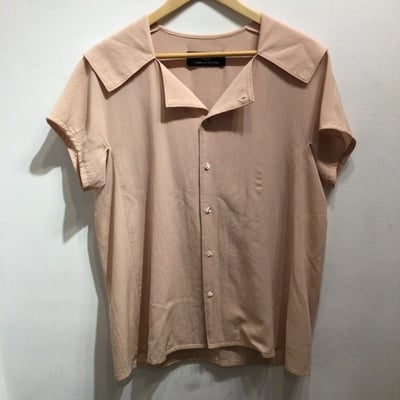 tricot Comme des Garcons pink sailor collared shirt middle 80s~87