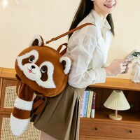 Kawaii Red Panda Plush Bag - Thumbnail 1