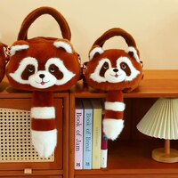 Kawaii Red Panda Plush Bag - Thumbnail 4
