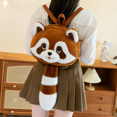 Kawaii Red Panda Plush Bag