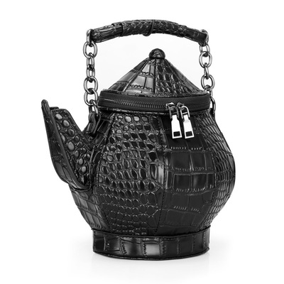 Black Teapot Shaped Bag