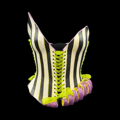 Circus wearable ceramic corset by: Nicole Moan