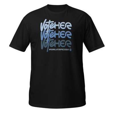 voteHER stack | Black Short-Sleeve Unisex T-Shirt