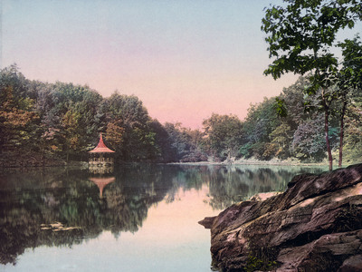 Lake Lenape, New Jersey, Delaware Water Gap in 1900 - Vintage Photograph, Antique, Reproduction, Giclée, Fine Art, Wall Art, History