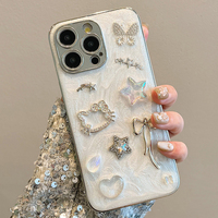 Silicone Case With Diamond For iPhone 16 15 14 13 IPS501 - Thumbnail 3