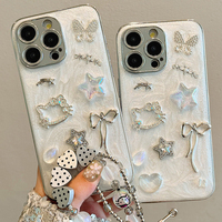 Silicone Case With Diamond For iPhone 16 15 14 13 IPS501 - Thumbnail 4