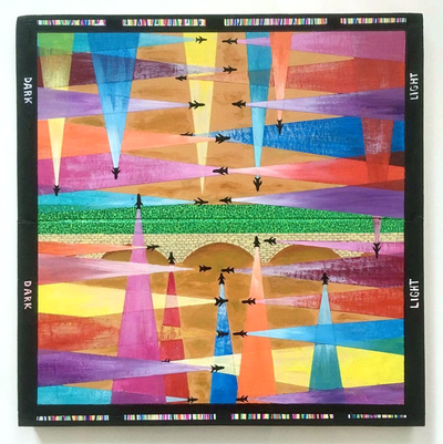 "Easy Maze: A Green Line in the Desert" --- by Mark Rice