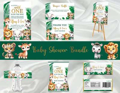 Safari Baby Shower Bundle - Party Package