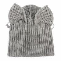 Cat Ear Knitted Hat Beanie Hat - Thumbnail 6