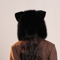 Fluffy Warm Cat Ear Hat Winter Protection Hat - Thumbnail 7