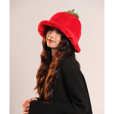 Cute Warm Tomato Busket Hat
