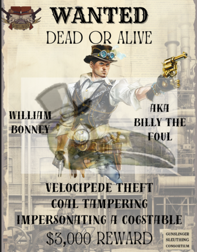 Billy the Foul Wanted Poster