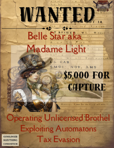 Belle Starre Wanted Poster