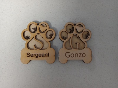 #274 Dog Paw Ornament