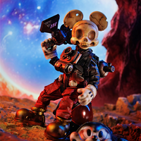 Action Figure "Wasteland-Space Mouse-Red"  by SankToys & Weartdoing - Thumbnail 1