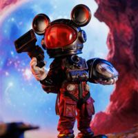 Action Figure "Wasteland-Space Mouse-Red"  by SankToys & Weartdoing - Thumbnail 2
