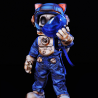 Action Figure "Wasteland-Space Fighter-Blue"  by SankToys & Weartdoing - Thumbnail 4