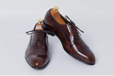 New Handmade Men Shaded Brown Lace Up Leather Oxford Shoes, Formal Dress Shoes