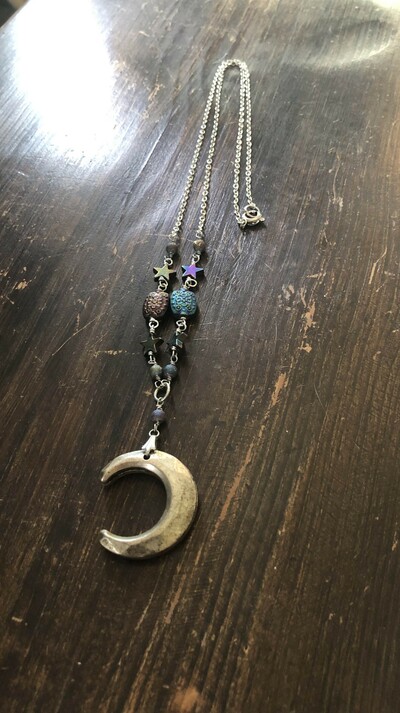 Rainbow Moon Necklace