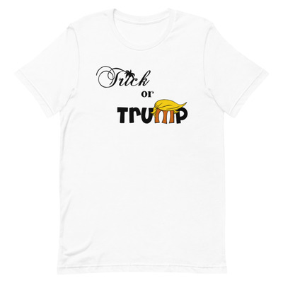 Trick or Trump Unisex t-shirt November 2024 US Presidential Election Humor Donald Trump Kamala Harris