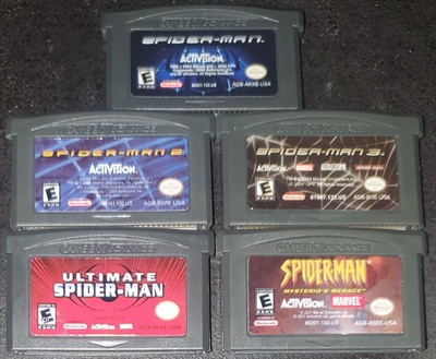 Spider-Man 1, 2, 3, Ultimate, Mysterio's Menace GBA Video Game Boy Advance Nintendo