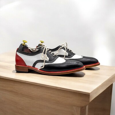 Men's Classic Style Handmade Oxford Leather Shoes.