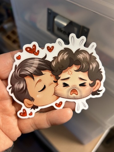 Hannigram Cheek Bite 3" decal