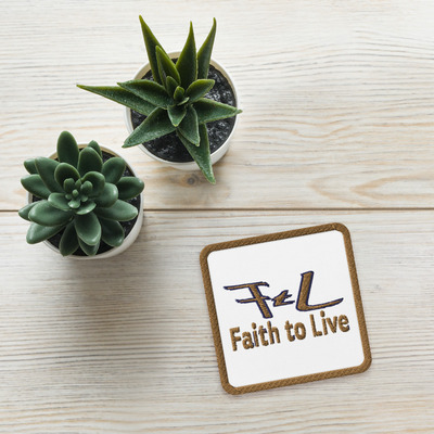Faith to Live-FtL Square Embroidered Patches