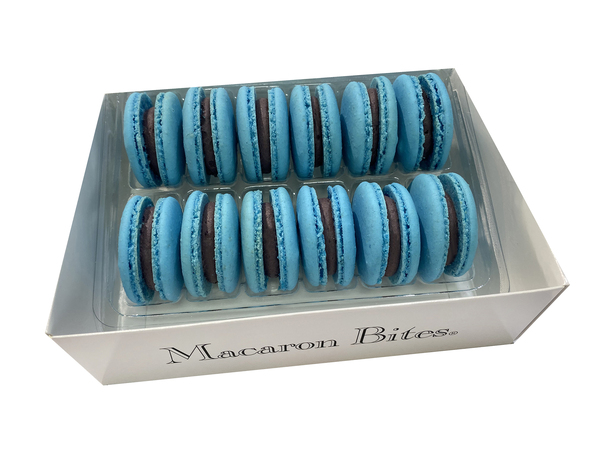 Macaron Bites Blueberry Gift Box - 12 Count