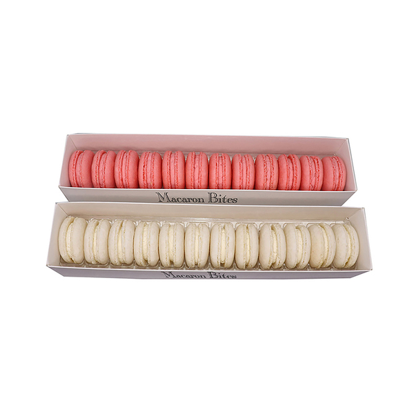 Macaron Bites Strawberry and Vanilla Macarons, 24 Count