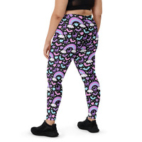 Rainbow Spooky Bats Black Leggings - Thumbnail 6