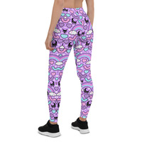 Rainbow Spooky Bats Purple Leggings - Thumbnail 12