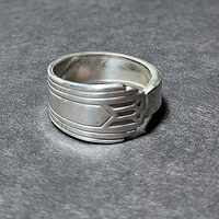 Upcycled Spoon Ring – Oneida Friendship Pattern, Vintage Art Deco Silverware Jewelry, Eco-Friendly Gift - Thumbnail 2