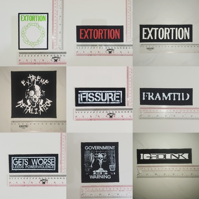 04 - Punk Patches, Hardcore, Crust, D beat, Metal, Thrash, Power Violence, Grindcore, DTF / Screen Printed Patch