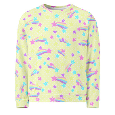Starry Party Yellow Unisex Sweatshirt