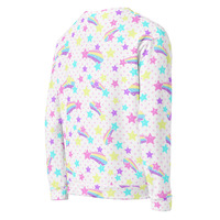 Starry Party White Unisex Sweatshirt - Thumbnail 32