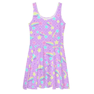 Starry party purple skater dress - Thumbnail 5