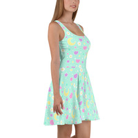 Magical Spring Mint Skater Dress - Thumbnail 3