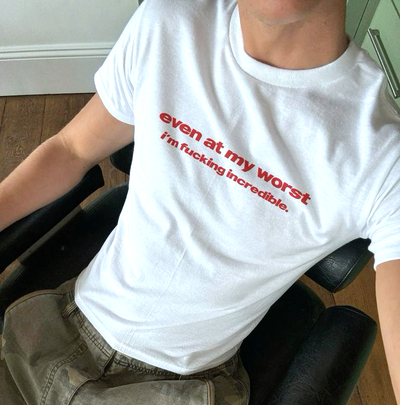 Free Shipping-"EVEN AT MY WORST" TEE