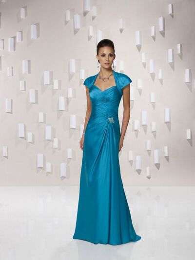 Blue Mother of Bride/ Groom Dress Simple Sheath Lace Evening Formal Gowns Prom Dress
