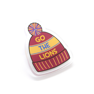 Go The Lions Beanie Badge
