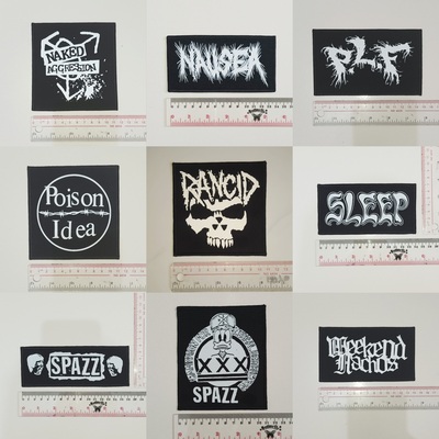 10 - Punk Patches, Hardcore, Crust, D beat, Metal, Thrash, Power Violence, Grindcore DTF / Screen Printed Patch