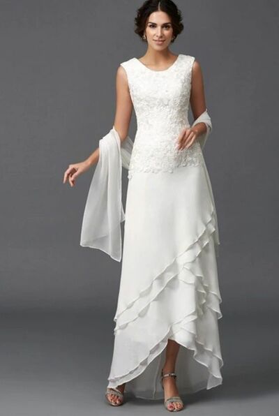 Elegant Mother of Bride/ Groom Dress Lace Evening Formal Gowns Prom Dress