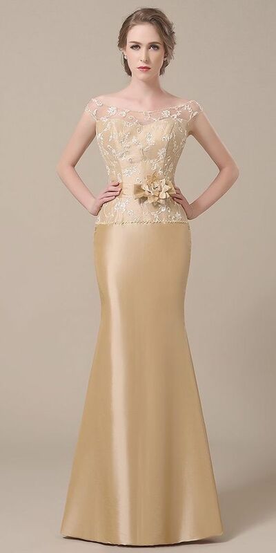 Simple Mother of Bride/ Groom Dress Sheath Lace Evening Formal Gowns Prom Dress