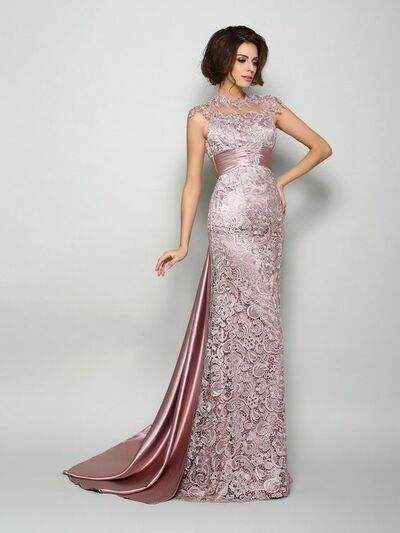 Elegant Mother of Bride/ Groom Dress Sheath Lace Evening Formal Gowns Prom Dress